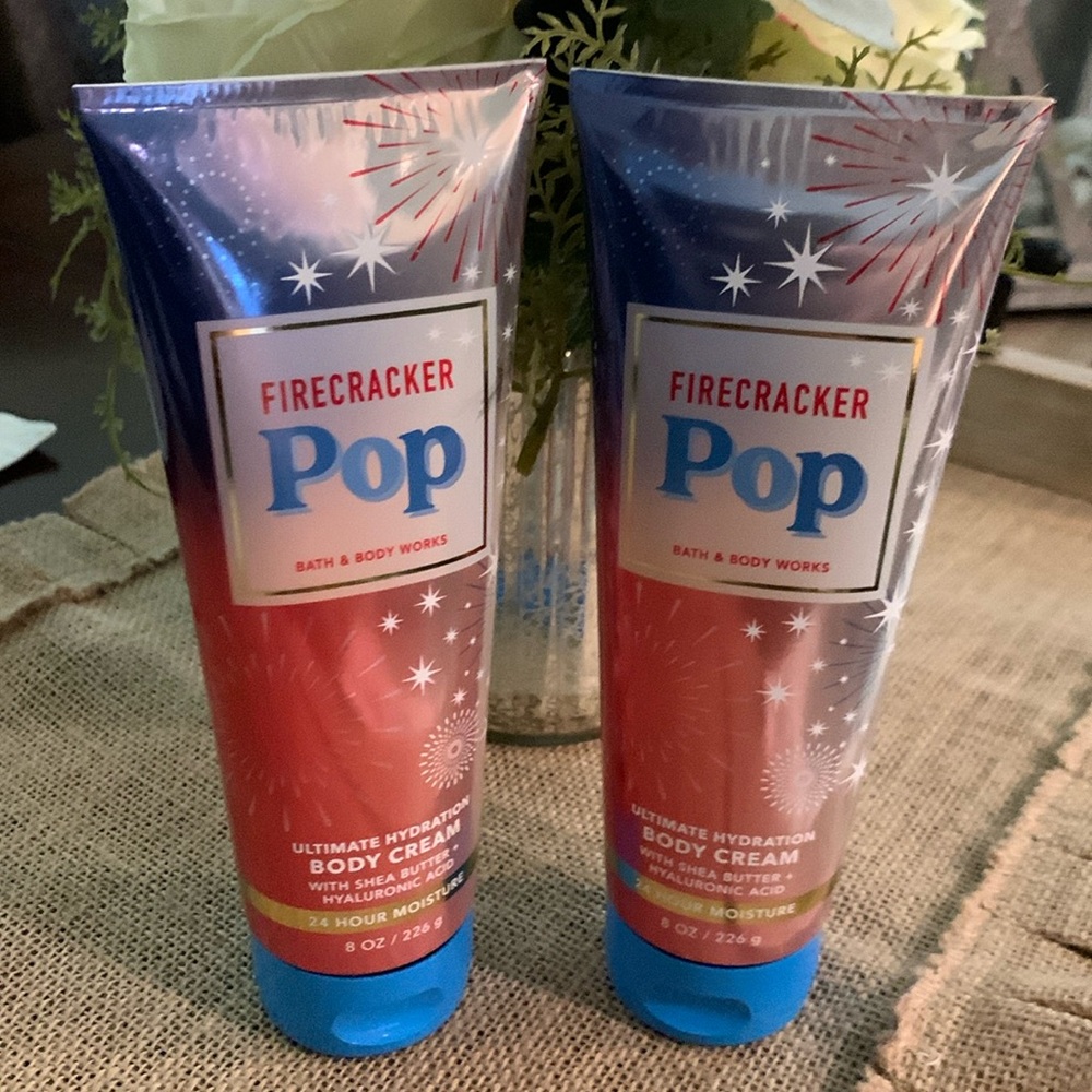 Bath & Body Works Firecracker Pop Body Cream Bundle